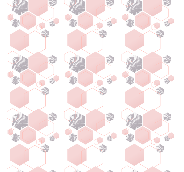 Geometric abstract hexagon Square Wallpaper - TenStickers