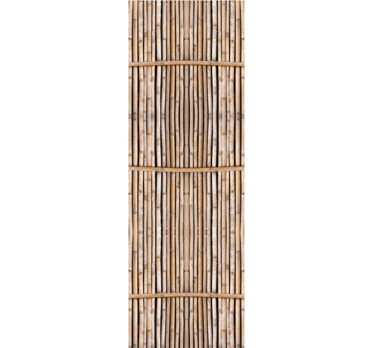 Handcrafted imitation bamboo canes Wallpaper - TenStickers
