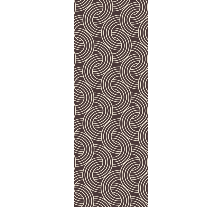 Spiral Line Pattern geometric wallpaper - TenStickers