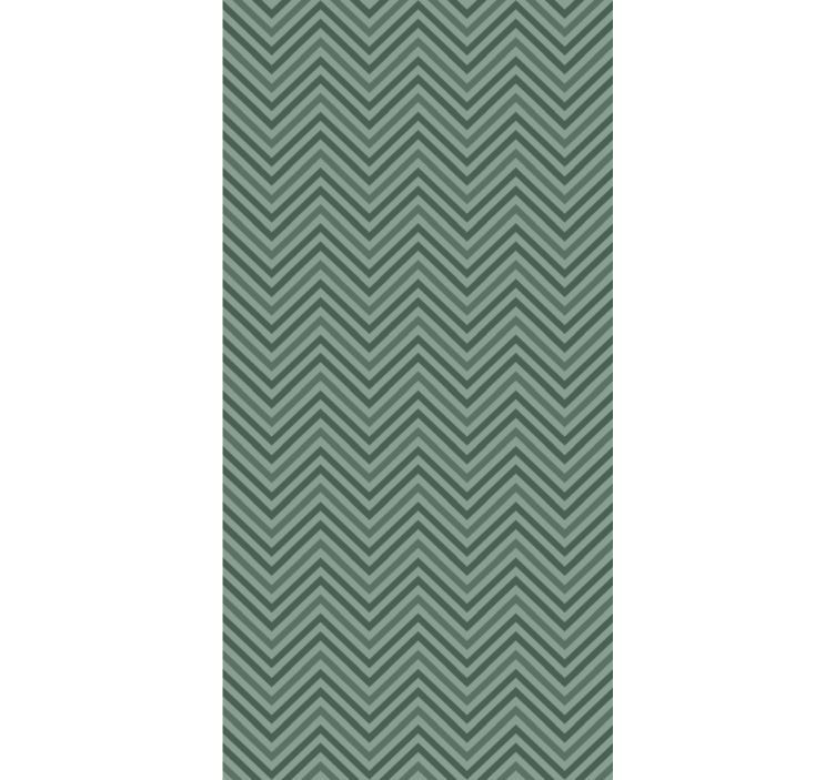 Scandinavian green herringbone  wallpaper - TenStickers