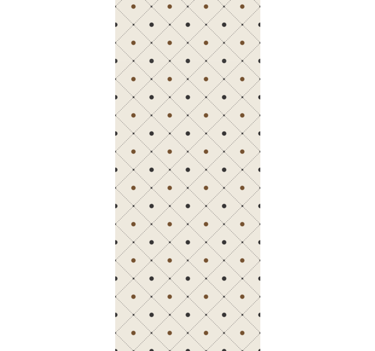 Elegant squared motif wallpaper polka dots - TenStickers