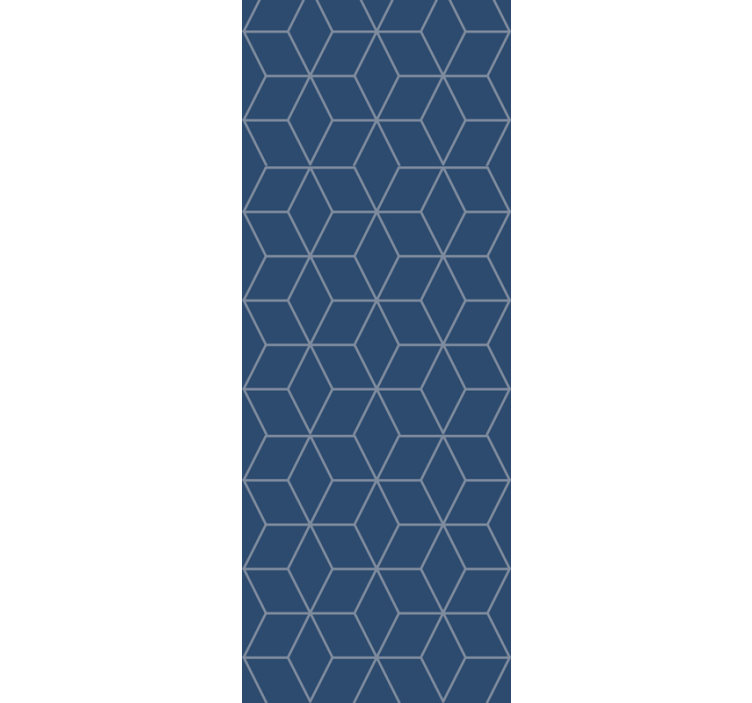 'Rasch' textured geometric navy wallpaper - TenStickers