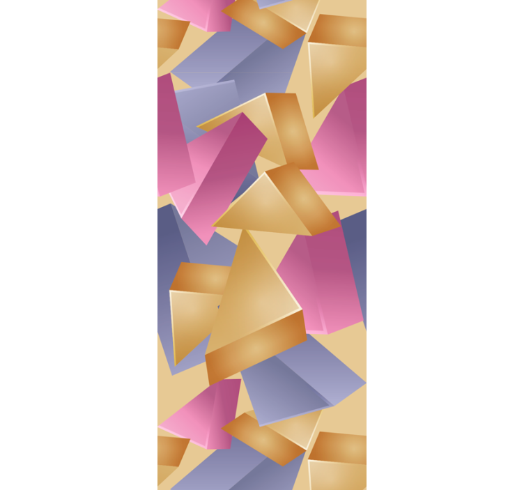 Abstract Shapes Arrangement geometric wallpaper - TenStickers