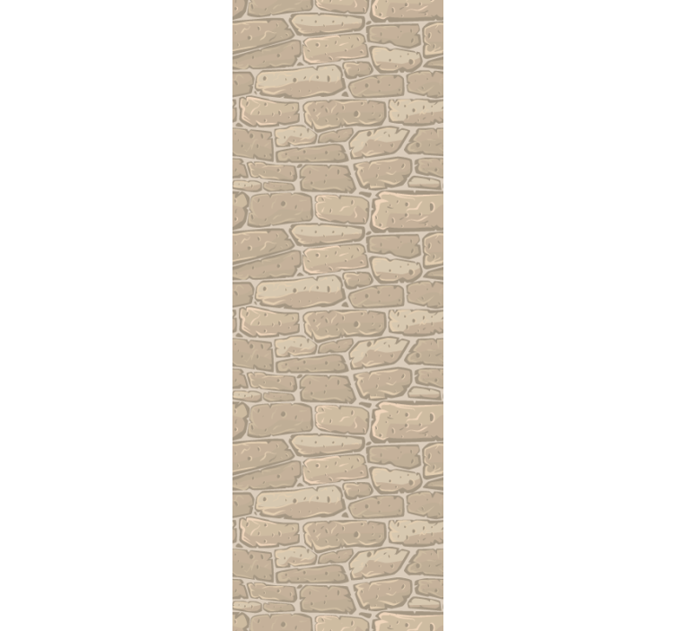Natural organised motif stone wallpaper - TenStickers