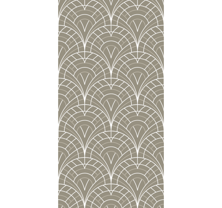 Curved Line Patterns modern wallpaper - TenStickers