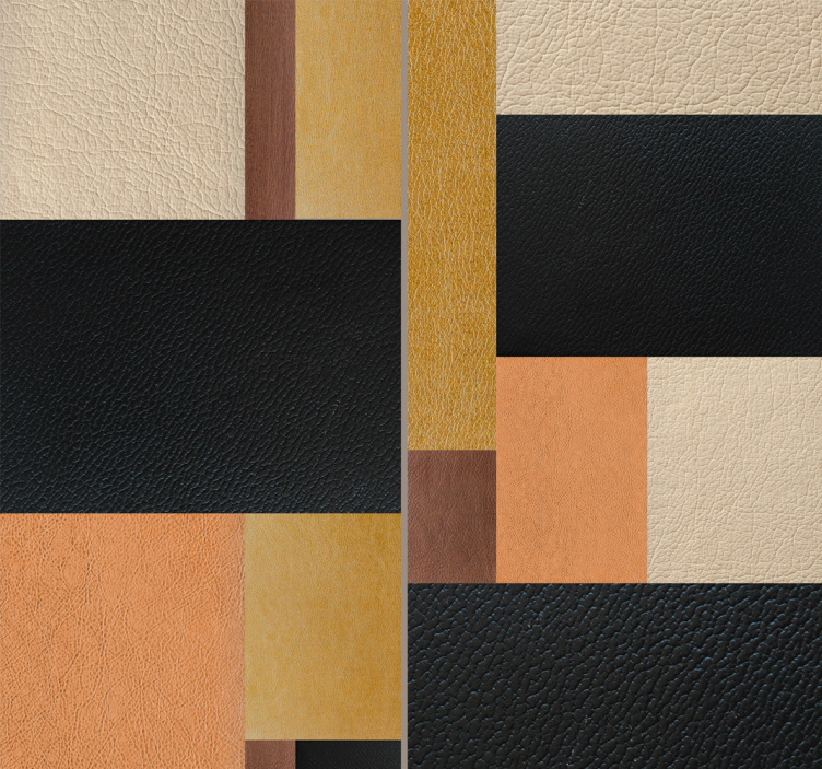 Geometric Textured Blocks square wallpaper - TenStickers