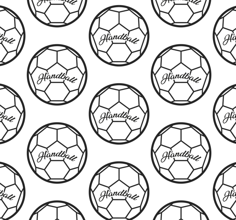 Handball pattern teens wallpaper - TenStickers
