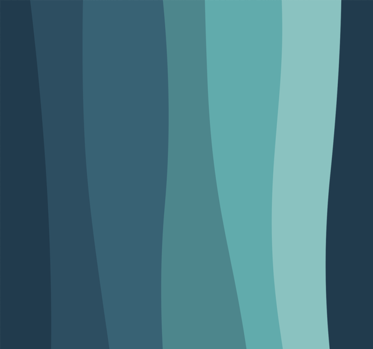 Curved Ocean Waves 3D wallpaper - TenStickers