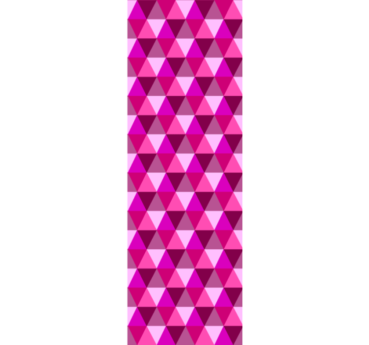 Fuchsia Geometric Pink wallpaper - TenStickers