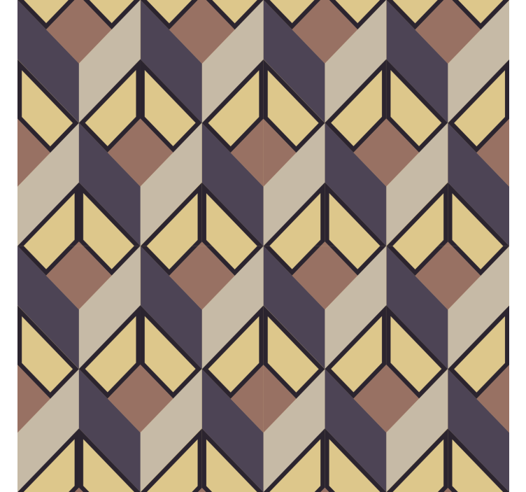 Retro grey living room wallpaper - TenStickers