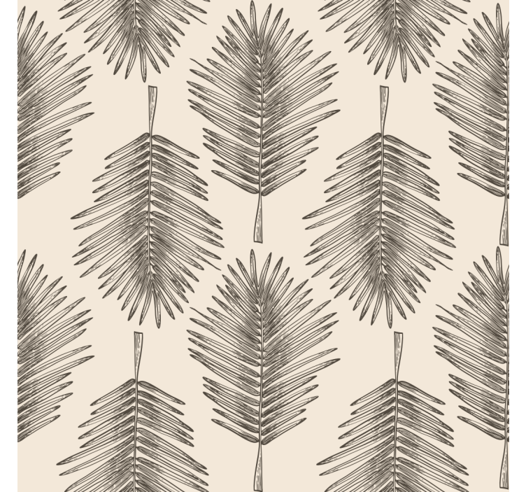 Plants Leaf Living Room Wallpaper - TenStickers