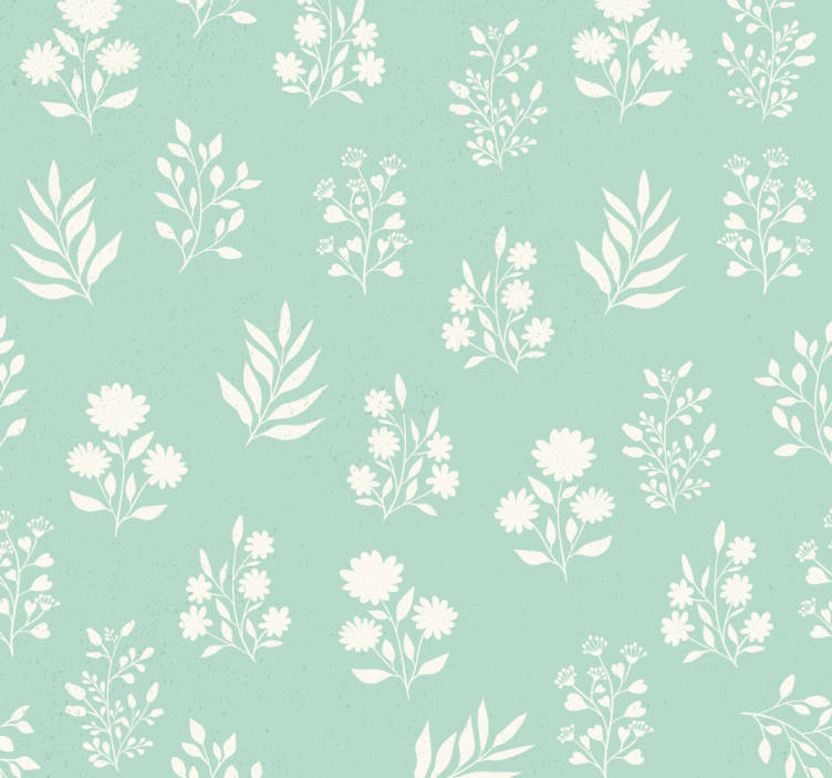 Small flowers pattern wallpaper - TenStickers