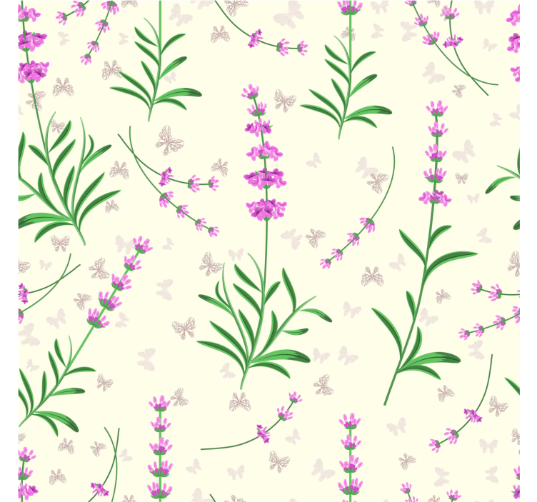 Pink plants design master bedroom wallpaper - TenStickers