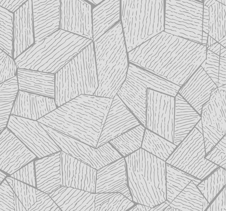 African fabric effect Grey Wallpaper - TenStickers