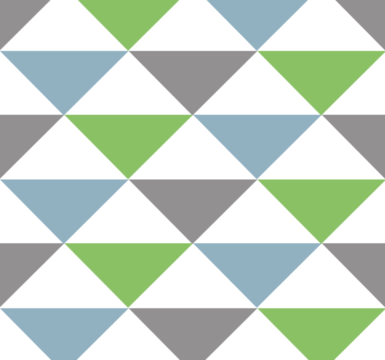 Colorful pastel triangles office wallpaper - TenStickers