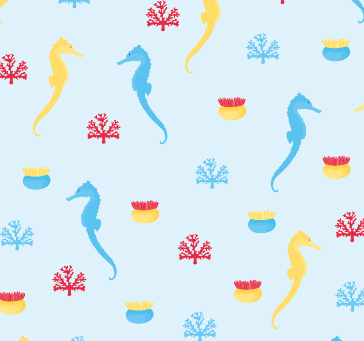 Marine Motif fish wallpaper - TenStickers