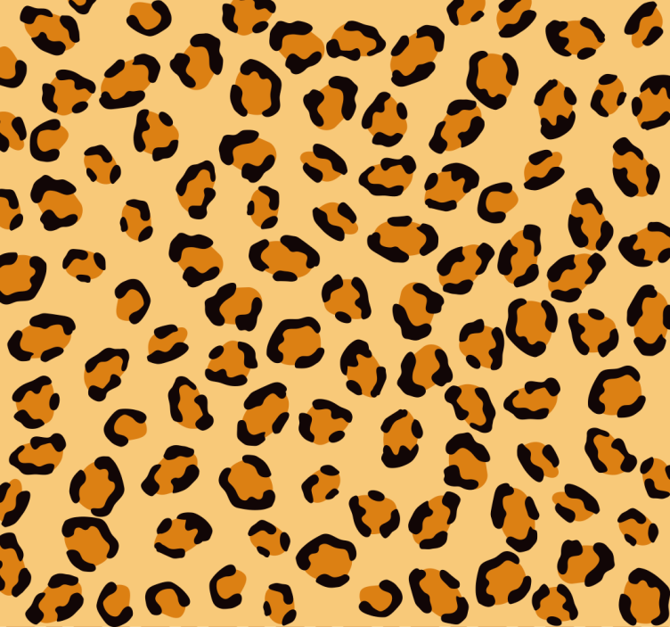 Leopard wallpaper in leopard print pattern - TenStickers