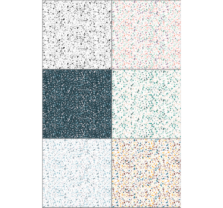 Geometric patterned effect living room wallpaper - TenStickers