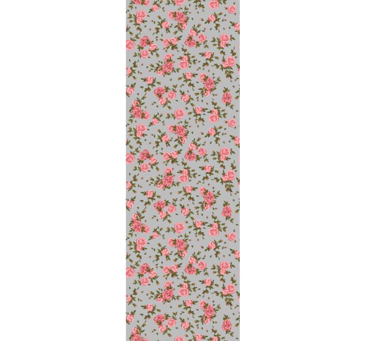 Cozy rose pattern flower wallpaper - TenStickers