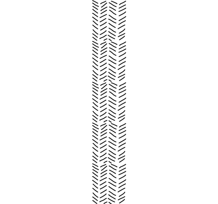 Black and white strokes striped wallpaper - TenStickers