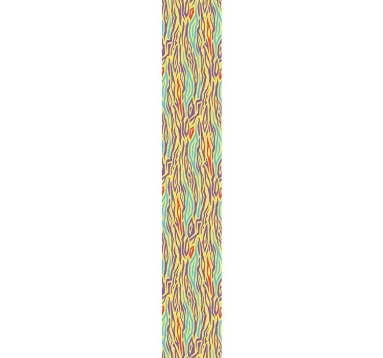 Vintage zebra animal print wallpaper - TenStickers