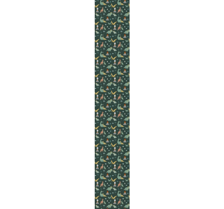 Dinosaur Pattern Delight dino wallpaper - TenStickers
