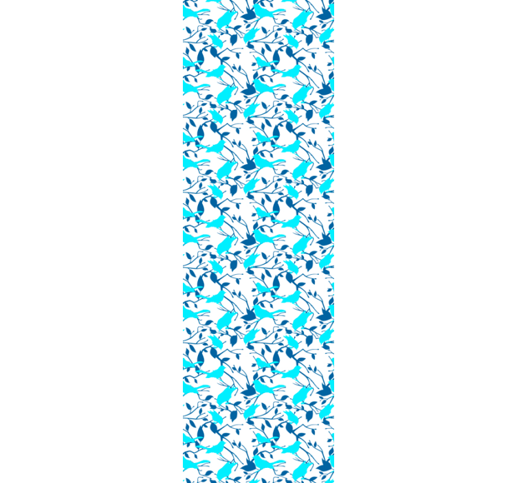 Bird Silhouette Pattern leaf wallpaper - TenStickers