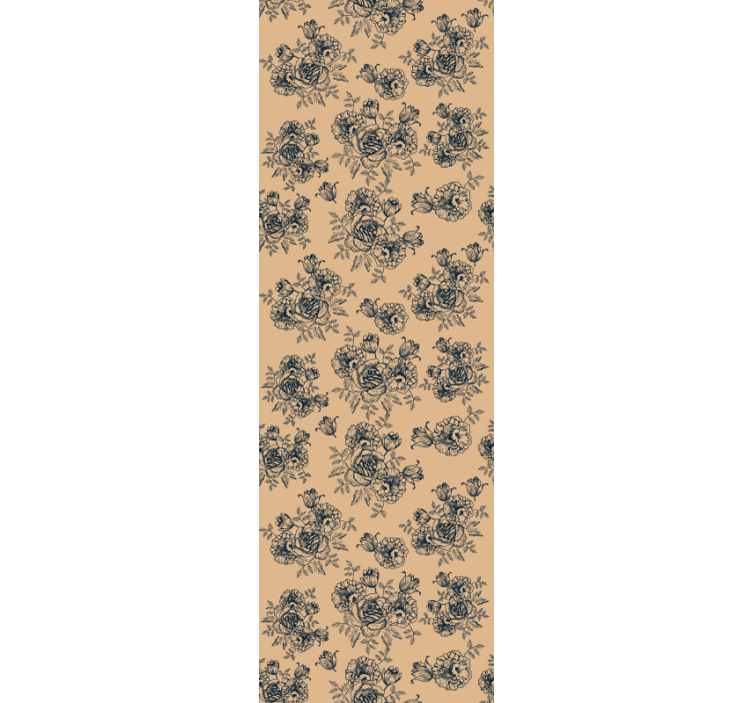Ornate Botanicals floral wallpaper - TenStickers