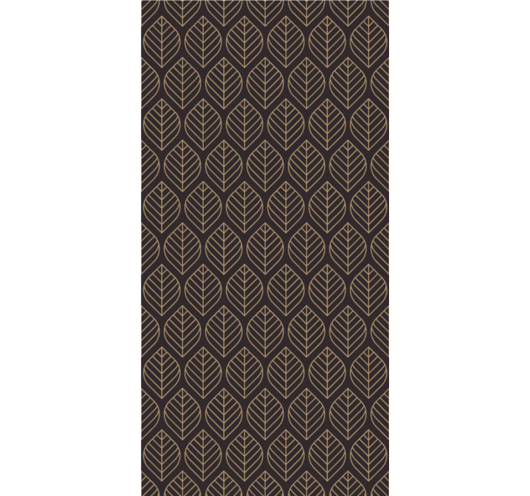 Elegant Leaf Pattern leaves wallpaper - TenStickers