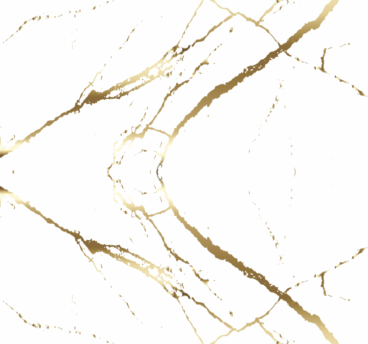 Golden and white marble marble wallpaper - TenStickers