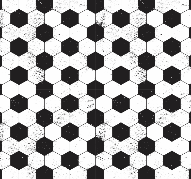 Speckled Hexagons geometric wallpaper - TenStickers