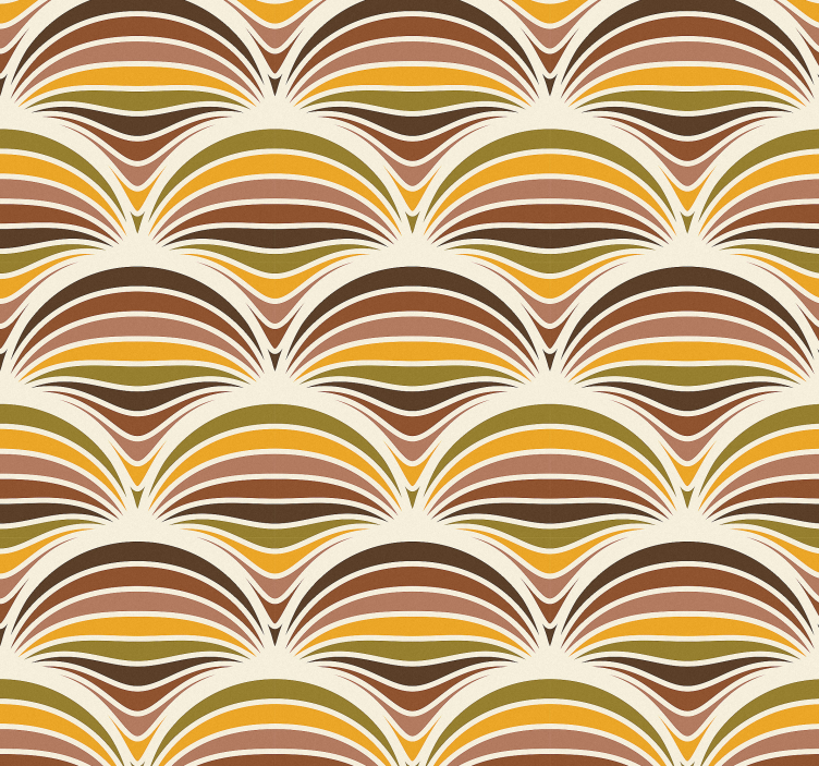 70s pattern  vintage wallpaper - TenStickers