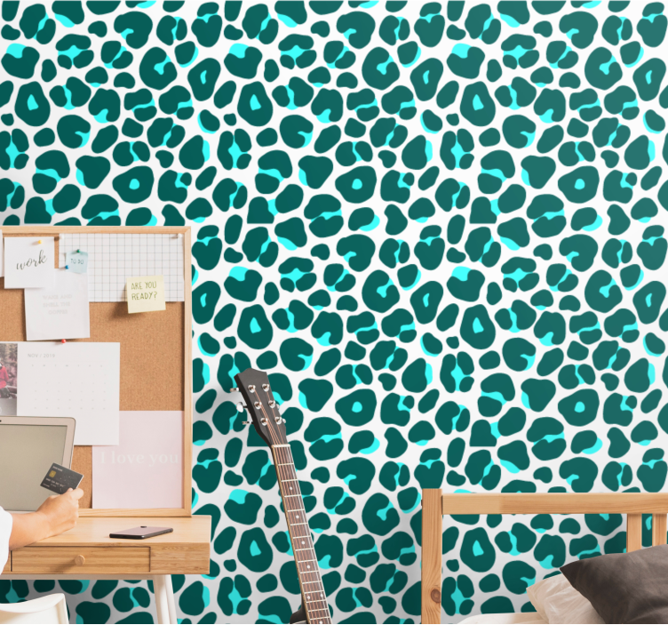 Animal Inspired Design leopard wallpaper - TenStickers