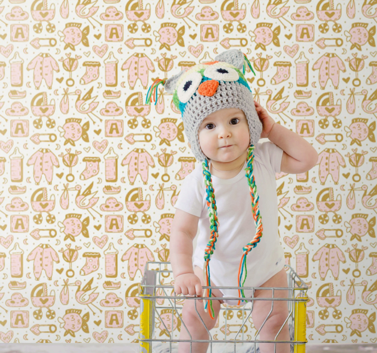 Baby stuffs  wallpaper - TenStickers