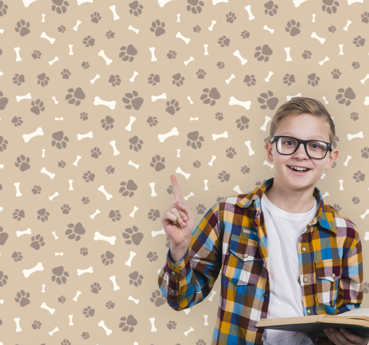 Canine Silhouettes dog wallpaper - TenStickers