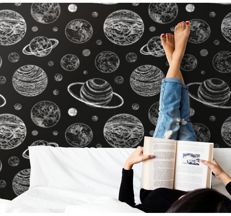 Celestial Bodies Exploration star wallpaper - TenStickers