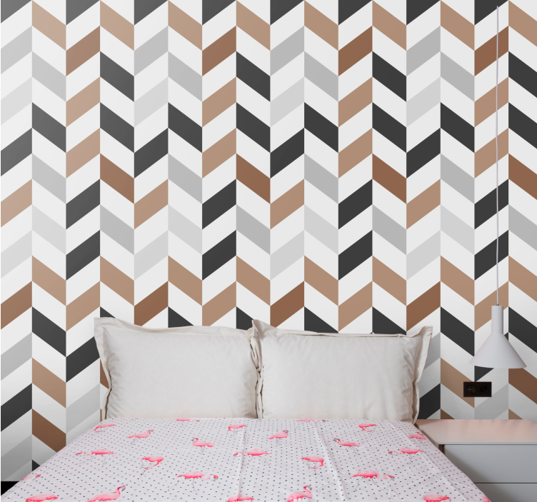 Abstract chevron motif teens wallpaper - TenStickers