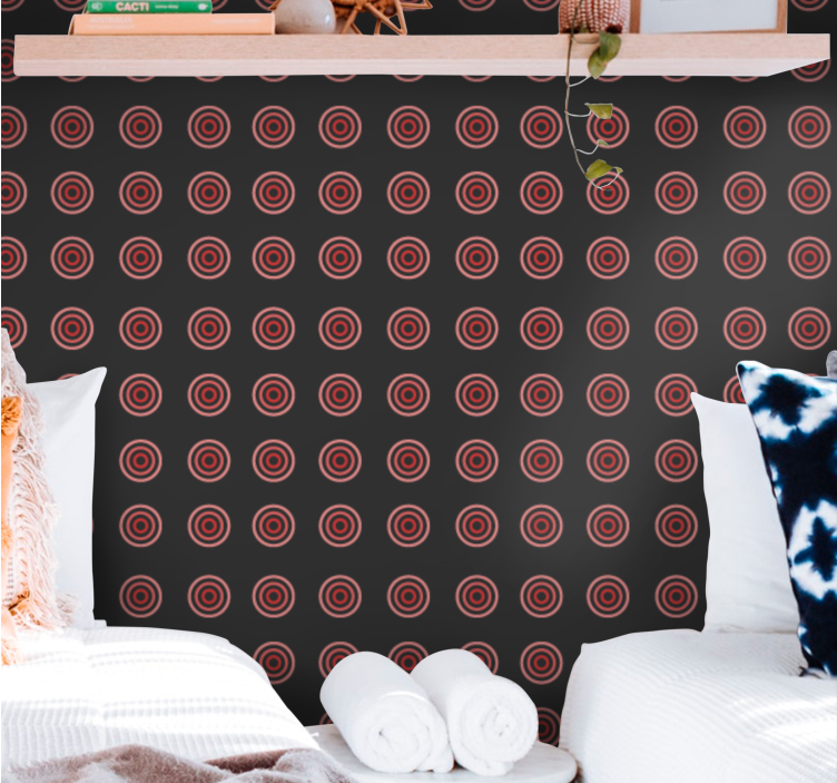 Circles and Rings wallpaper polka dots - TenStickers