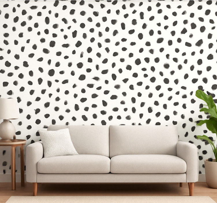 Classic Dalmata design dog wallpaper - TenStickers