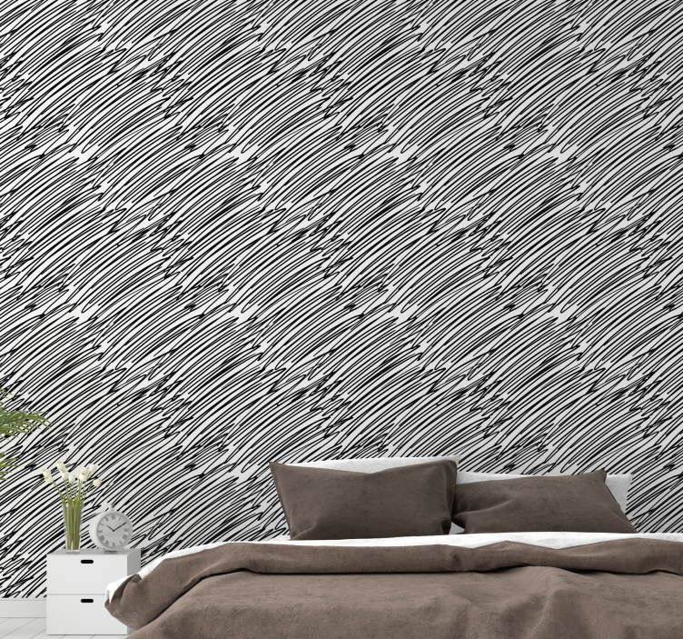 Conceptual Herringbone abstract wallpaper - TenStickers