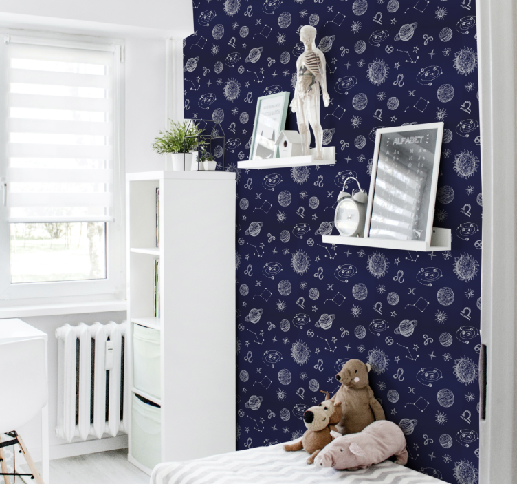 Cosmic Symbols Design star wallpaper - TenStickers