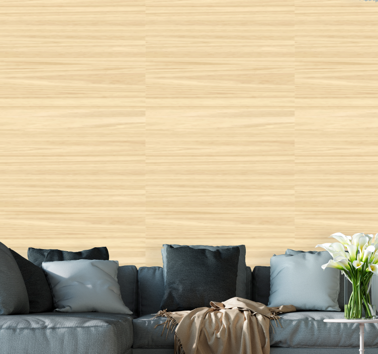 Pale timber texture wood effect wallpaper - TenStickers