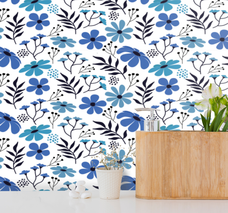 Floral Botanical Imagery flower wallpaper - TenStickers
