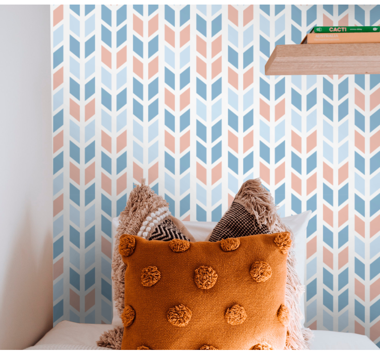 Geometric Arrow Pattern skandinavian wallpaper - TenStickers