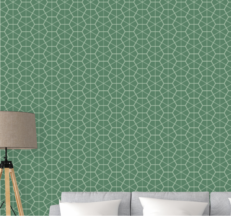 Geometric wallpaper geometric shape design - TenStickers