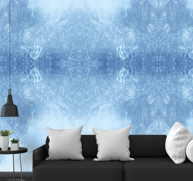 Icy Texture abstract wallpaper - TenStickers