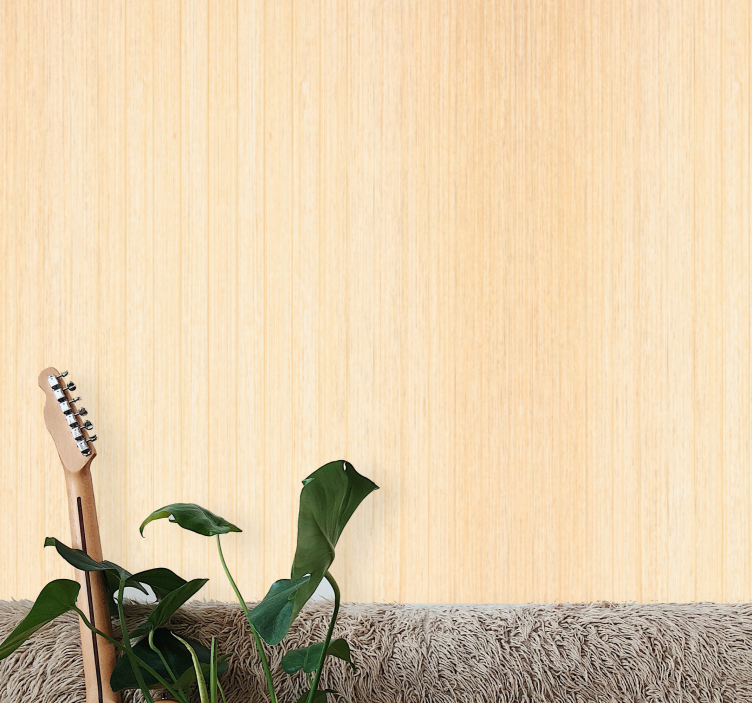 Light oak wood panels Wood effect wallpaper - TenStickers