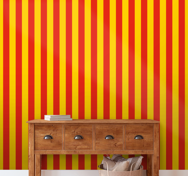 Bold Lines vertical stripes wallpaper - TenStickers