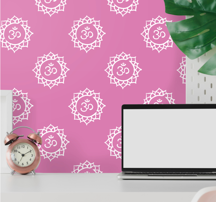 Mandala Motif ornamental wallpaper - TenStickers