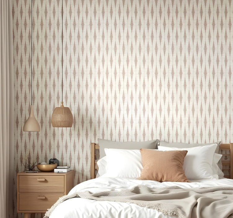 Mocha Mousse rabaul ikat wallpaper - TenStickers